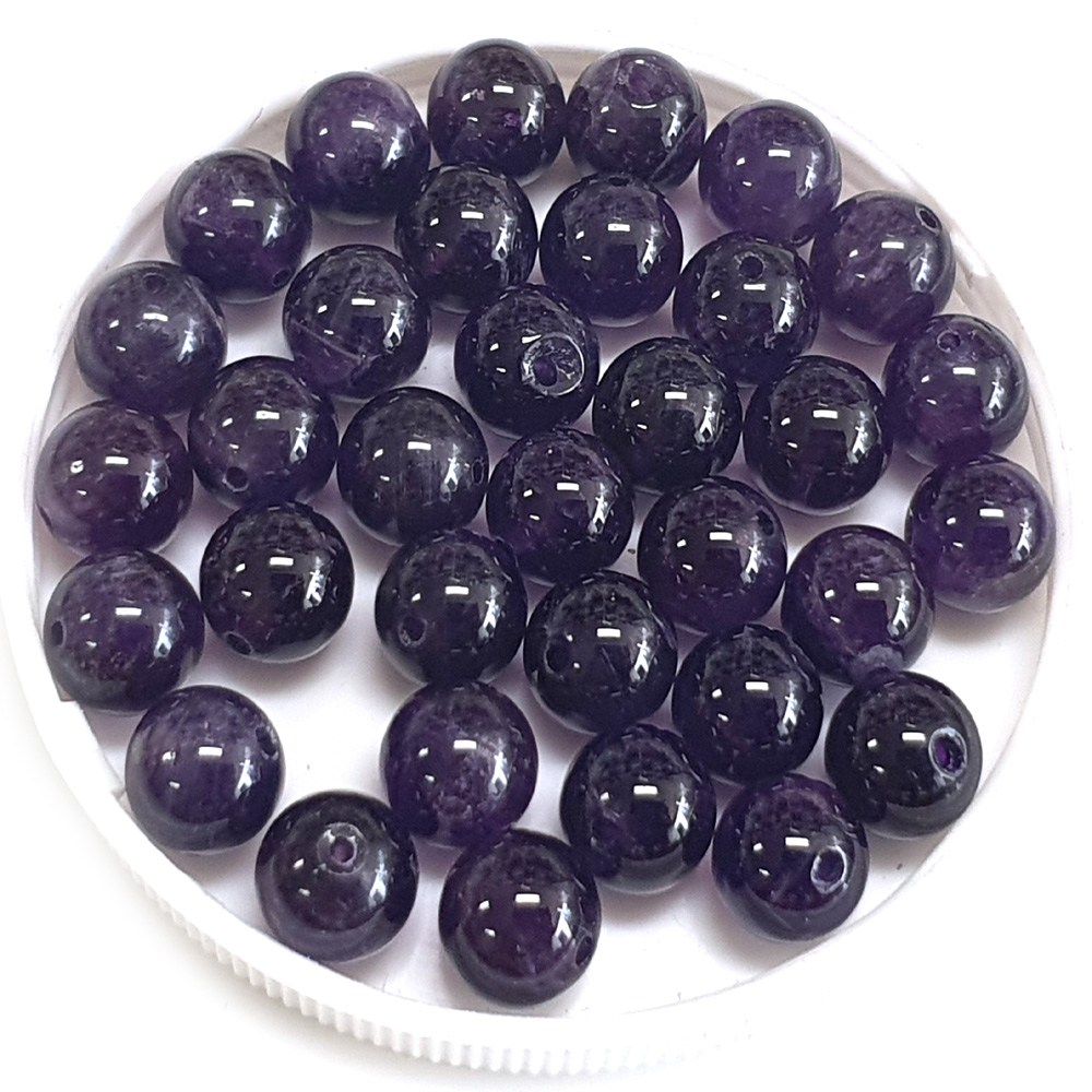 ALL 원석알 8mm 일반D 팔찌원석 한팩 25알 / 백수정 자수정 피치문스톤, 자수정 25,740원