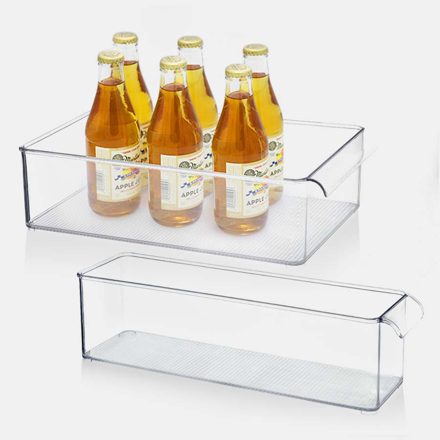 [리본제이]리메이크 수납 정리 트레이 냉장고 보관용기 음료정리 수납함 심플형 L 6,400원