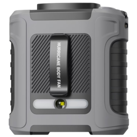 도노라이프 허리케인 휴대용 무선 허리 바디 선풍기 등풍기 8000mAh, 그레이,1개 31,000원