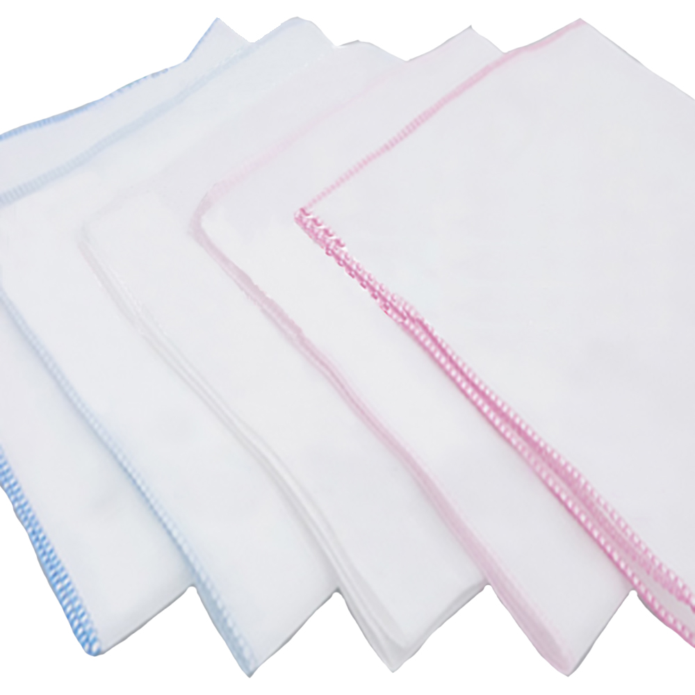 [뽀뜨로] 순면 100% 가제손수건 , 거즈손수건 x 10장 x 큰사이즈 35cm (최고급) - 5종, 현재가 7,900원