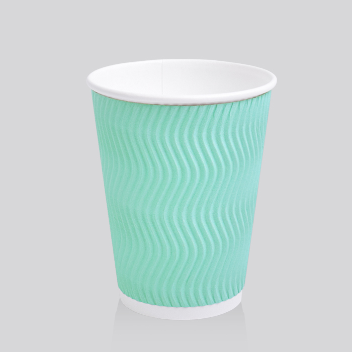 [실속형] 3중 단열 종이컵 웨이브 민트 12oz 500개, 500개입, 1개 37,800원