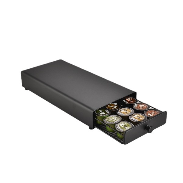 커피 캡슐 서랍 스타일 주방 네스프레소 거치대 보관 스탠드 랙, 실용적인 선반, 01 Matte Black 67,700원
