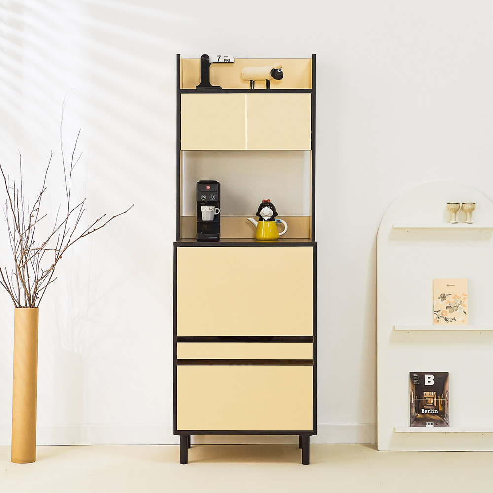 줄리 홈카페 600 렌지대 주방수납장 상부장세트, 화이트 125,000원