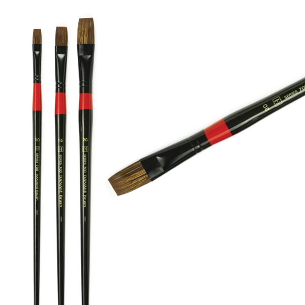 [단아미] 수채화 평붓 700R 1호~20호 1개입 1,280원