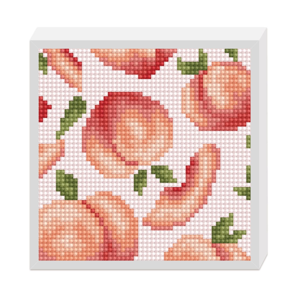 데코비즈 액자일체형 보석십자수150 52종, 1개, D02복숭아 5,200원