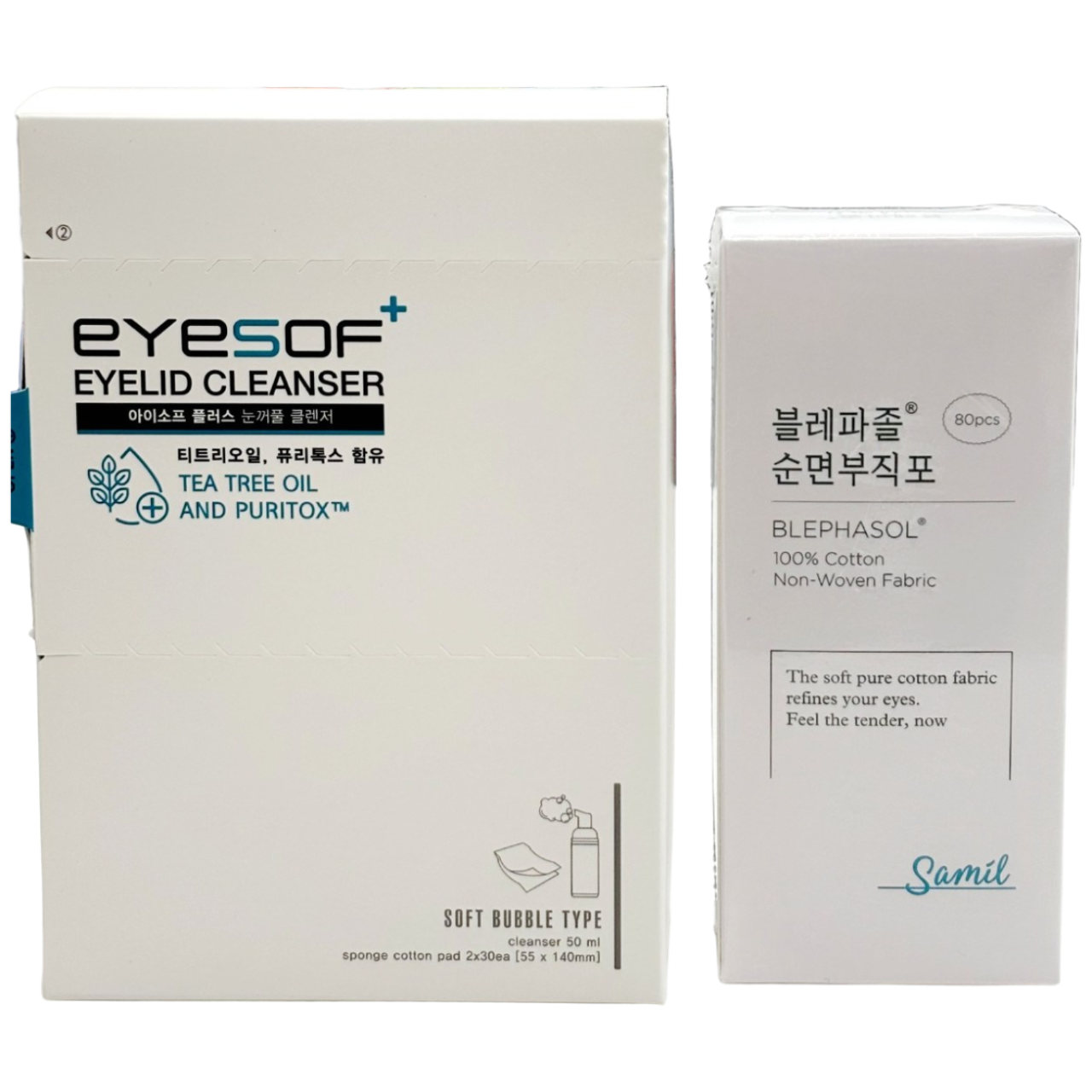 아이소프 플러스 아이리드 크리너 눈꺼풀 세정제  EYESOF 우체국 택배 추가 순면부직포 22,000원