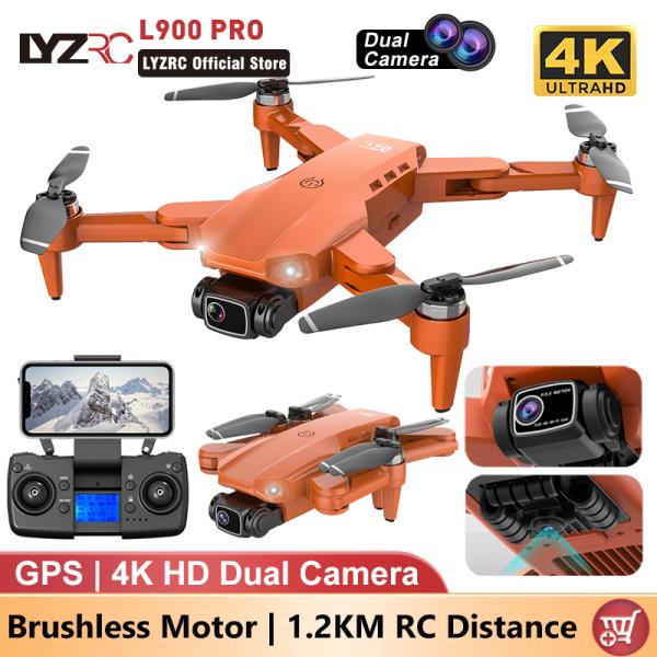 촬영 드론 LYZRC L900 프로 GPS 드론 호환, 4K 전문 HD 듀얼 카메라, 5G 와이파이, 브러시리스 모터, FPV 쿼드콥터, 접이식 항공 사진 드론 호환 84,580원