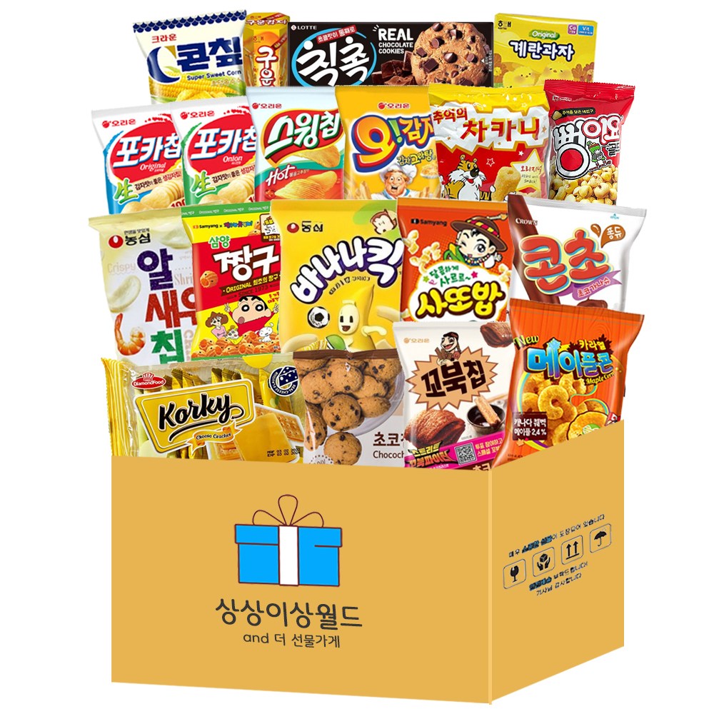 더 선물가게 과자선물세트 C (19종) 박스과자 단체 행사 학교 회사 사무실 탕비실 간식꾸러미 과자세트 34,900원