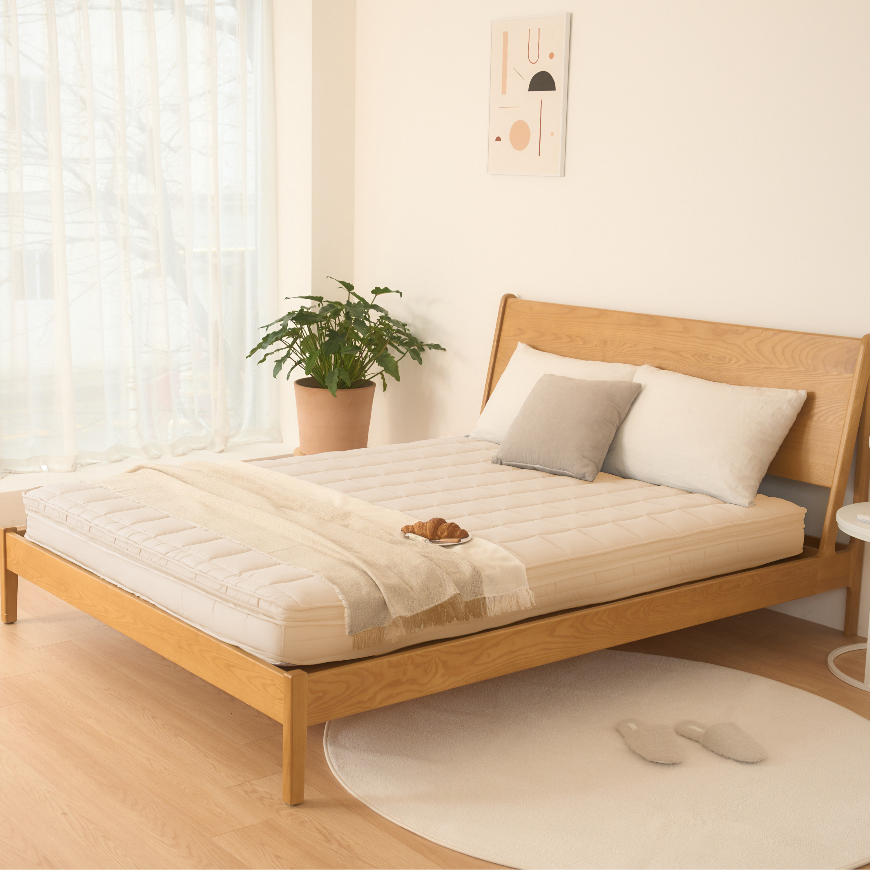 몽스홈 몽누다 차박 토퍼 분리형 매트리스, 아이보리, 15cm 249,000원