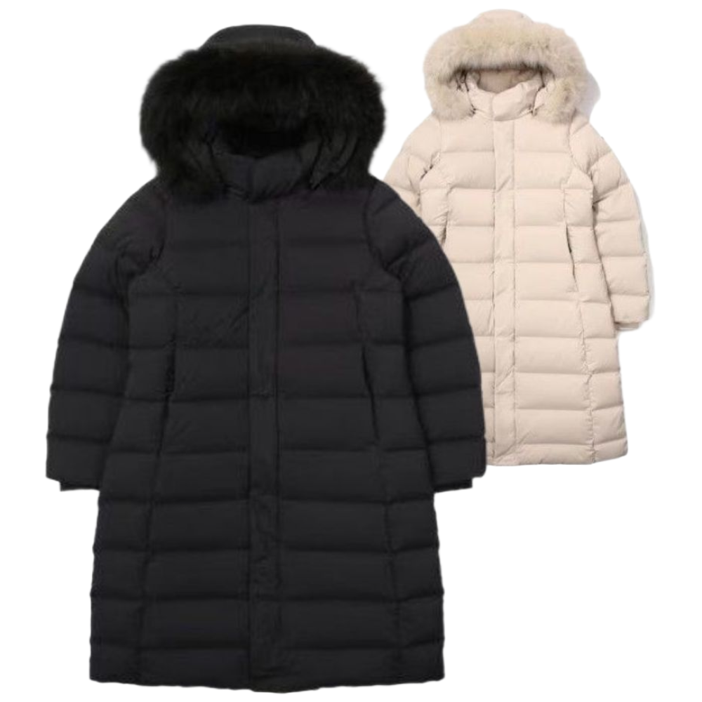 [백화점발송] K2 여성 롱패딩 구스 다운 캠핑 등산 골프 폭스 퍼 후드 겨울 점퍼 259,000원