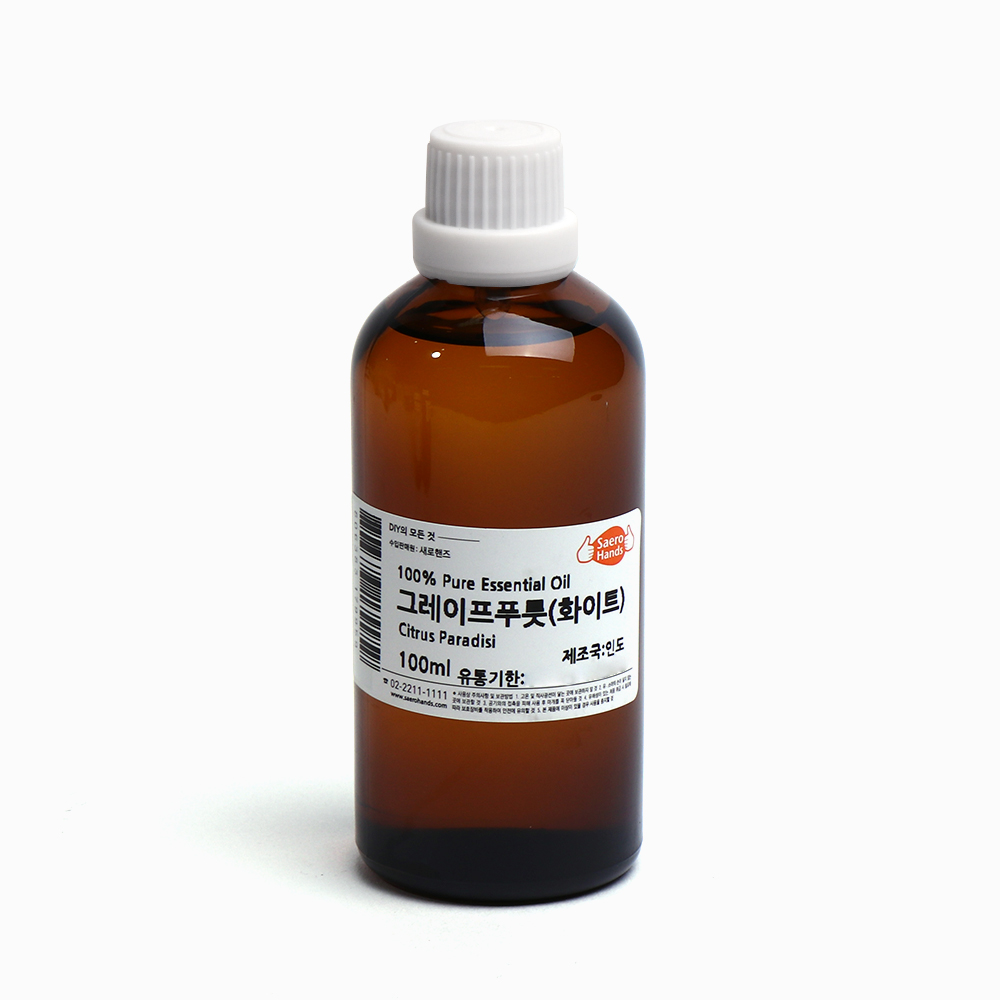 새로핸즈 천연 아로마 에센셜오일 자몽오일 화이트 100ml, 단품, 1개 25,000원