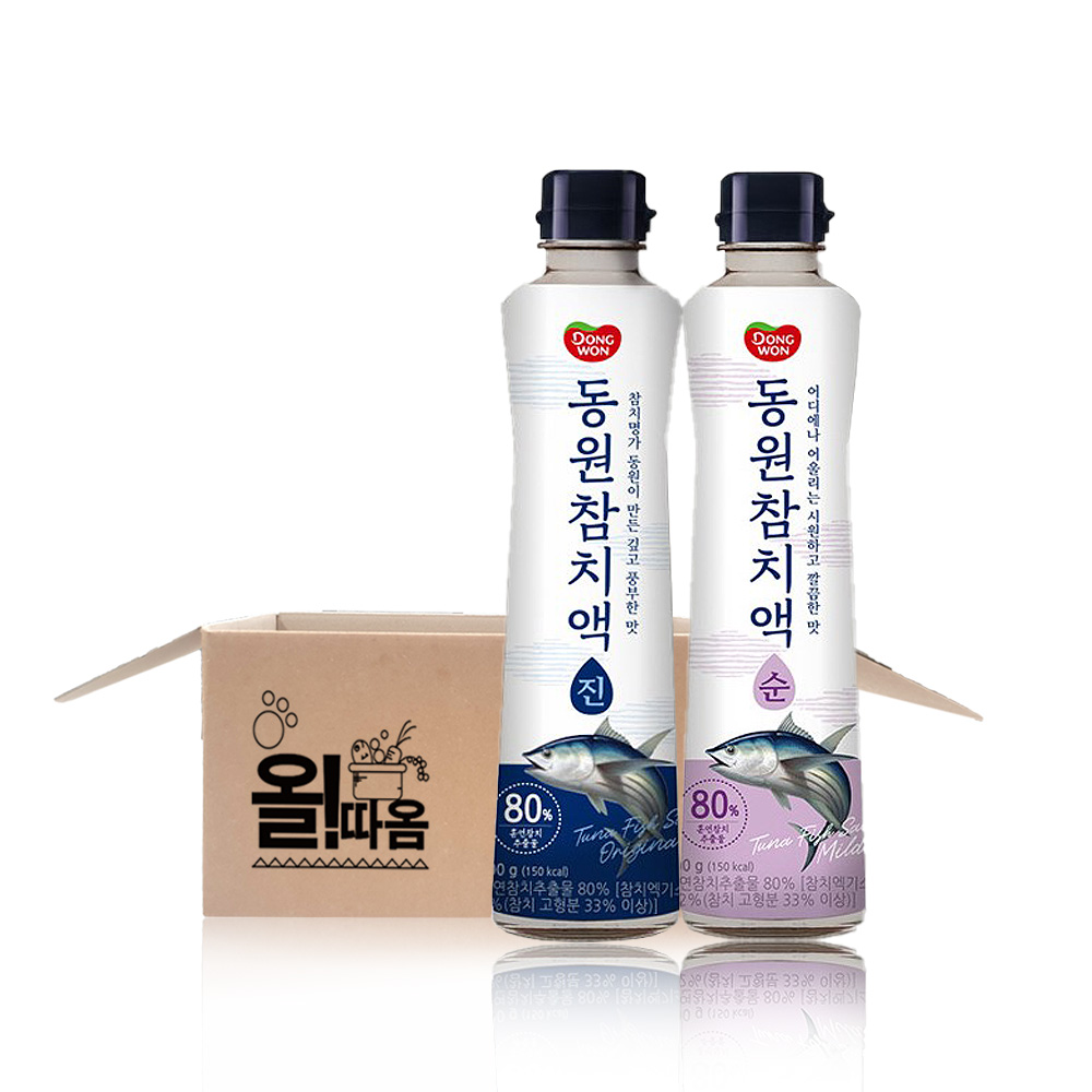 동원 참치액 500g 2종 기획세트 (순+진) 각 1개씩 9,880원