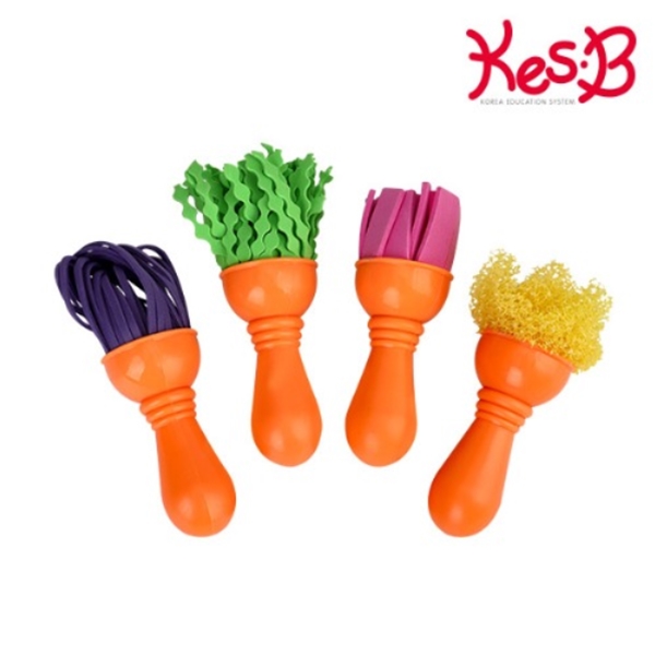 캐스B 아트스쿨 펑키브러쉬4종 (2164) / 미술놀이 어린이붓 9,000원