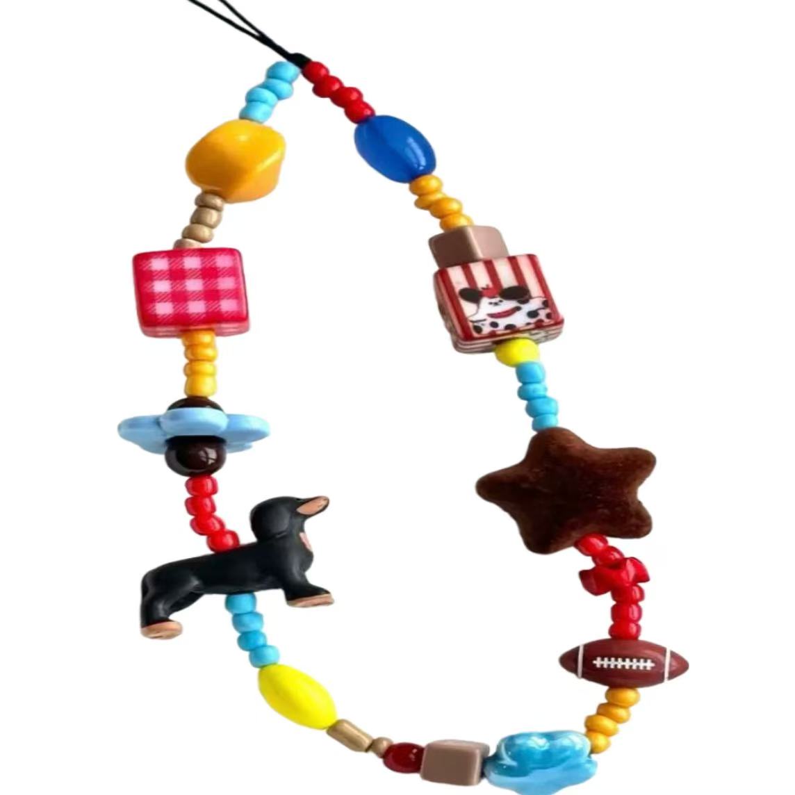 레이언 닥스훈트비즈 휴대폰 스트랩, 1개, 멀티 13,620원