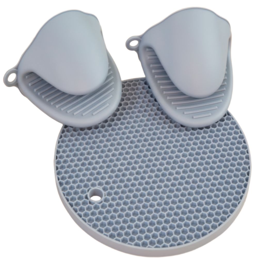 생활왕낌유 실리콘 냄비 받침1p + 손잡이2p 세트, 블루, 1세트 15,900원