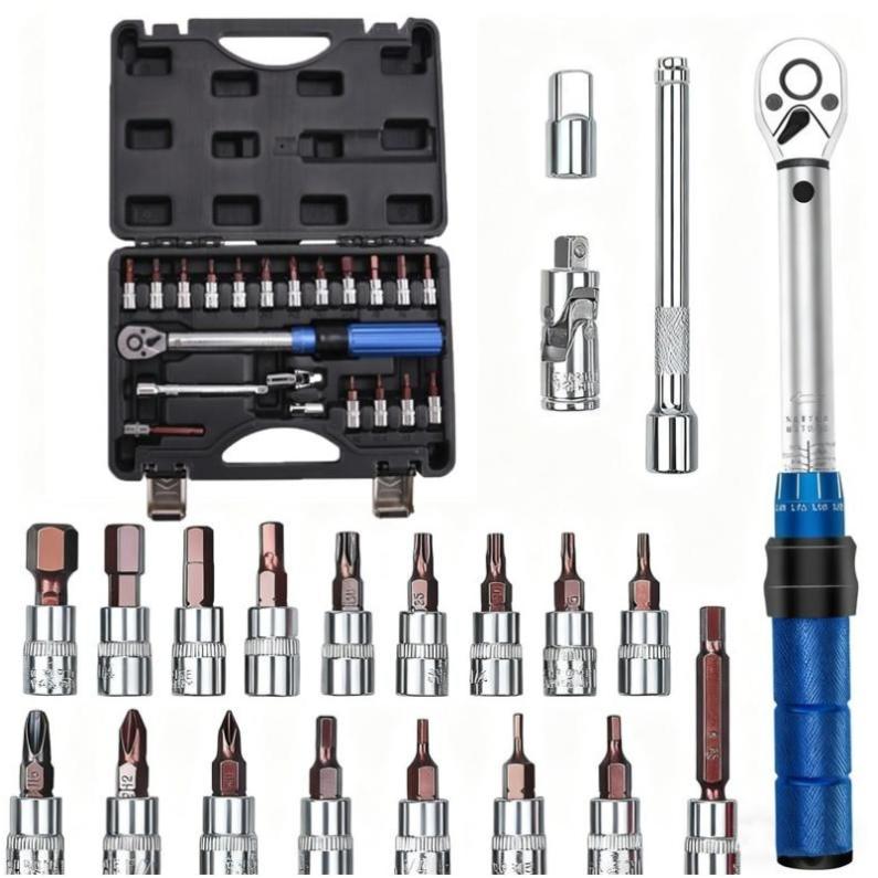 tinduo 자전거 전문 수리 정비 키트 휴대용 토크렌치 세트 21PC 1/4'' 5-25N.m, 1세트 49,900원