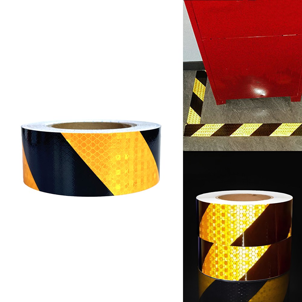 라이프도감 고휘도 벌집무늬 사선 안전 반사테이프, 블랙옐로우, 1개 10,900원