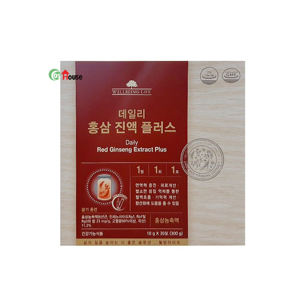 코리아나 웰빙 라이프 데일리 홍삼 진액 플러스300g(10gx30포) 77,880원