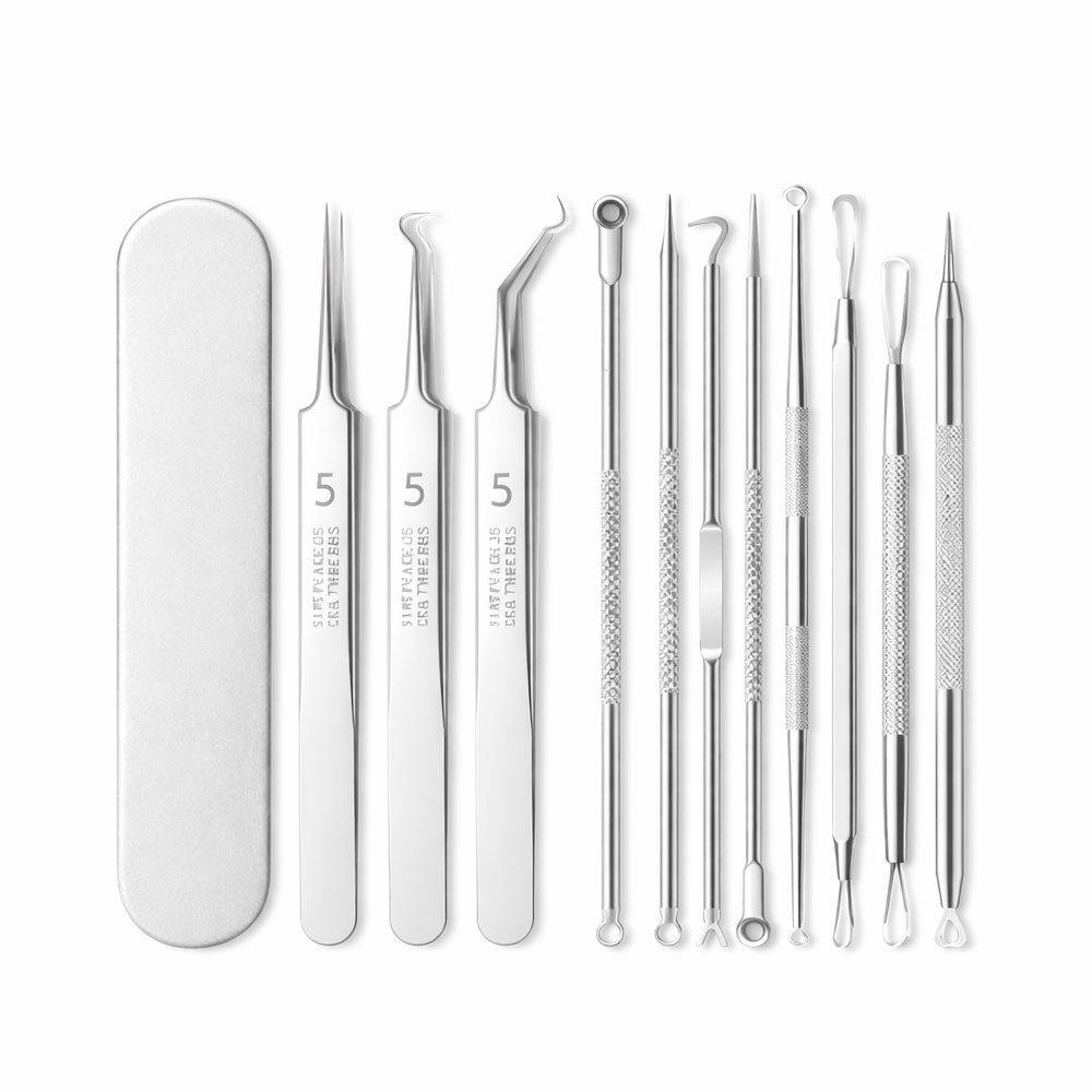 의료용 피지 블랙헤드 여드름 제거기 초정밀 핀셋 독일기술 피부과사용 9종 8,500원