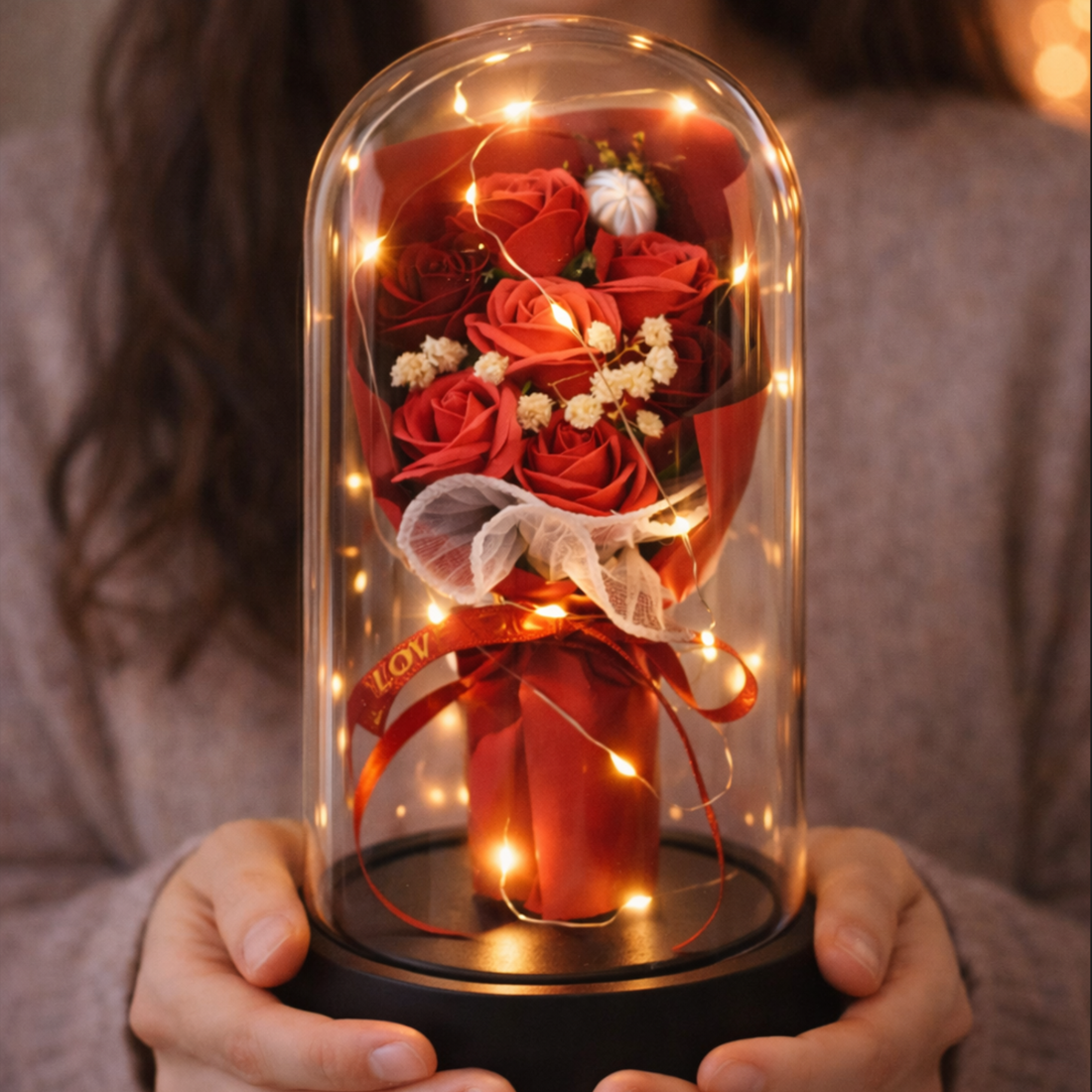 로즈루미에 꺼지지 않는 장미 영생화 LED 무드등 16,900원
