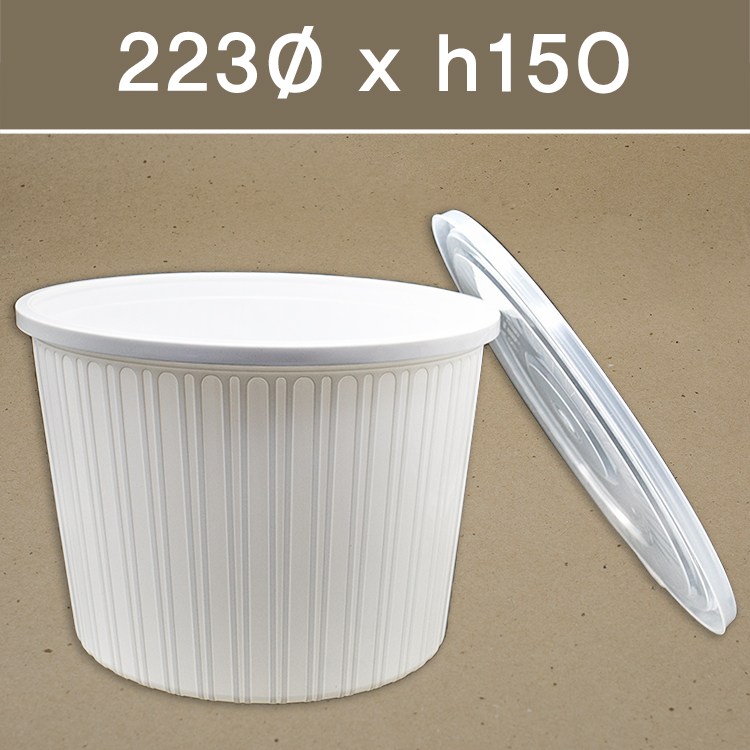 사출 탕용기 223파이 특대 뚜껑포함 100개, 1개 108,700원