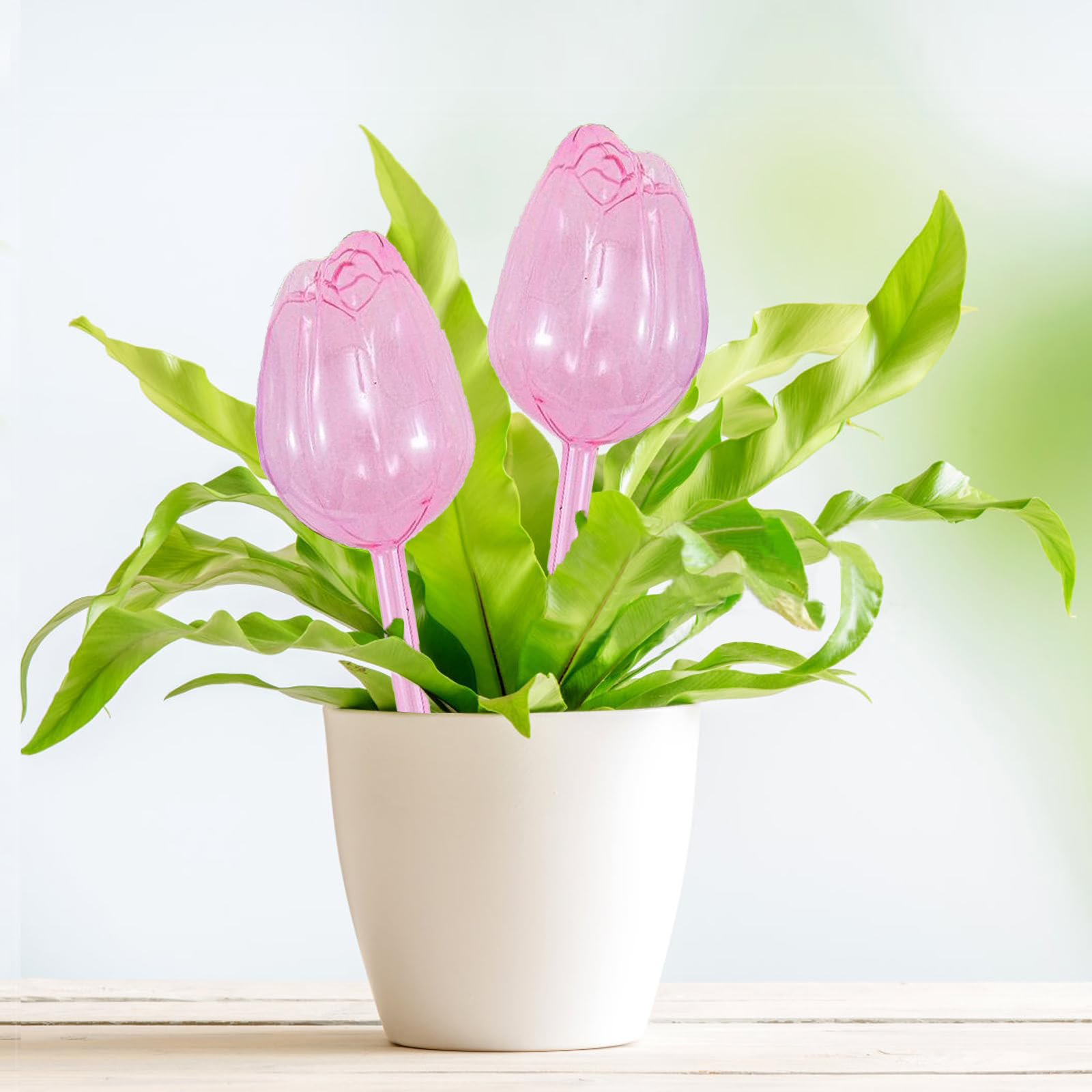 루이 자동급수기 건강한 식물관리 튤립 물주기 시스템 실내외 장식, 핑크색, 2개 10,900원