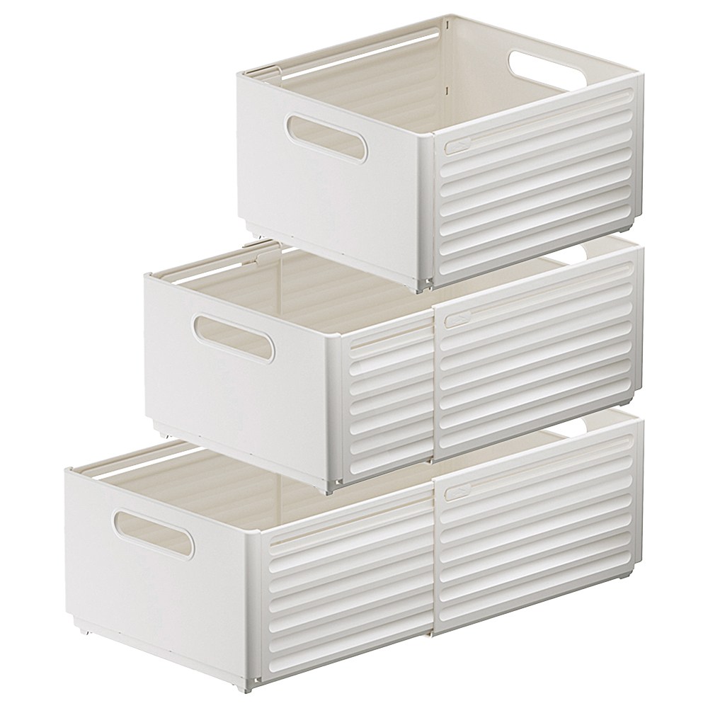 아모란나 다용도 길이조절 주방 수납 정리함, 3개, 화이트 32,900원