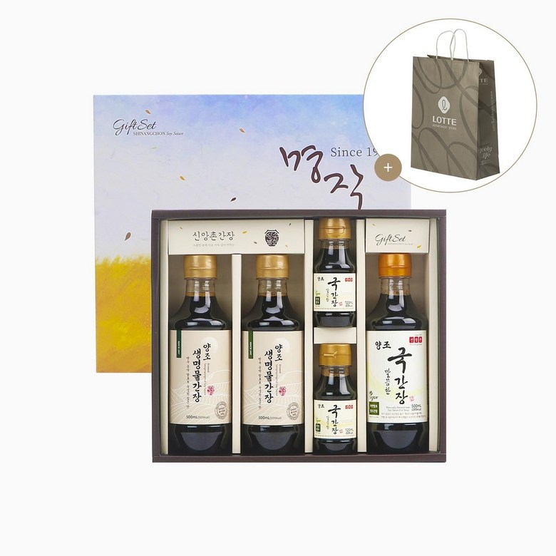 [신앙촌] 땅속발효 5호 양조간장 세트 (1세트) L-honey5, 1개, 1L 53,900원