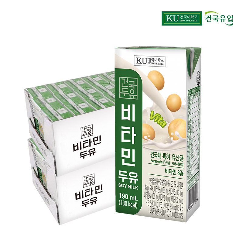 건국두유 호두아몬드 두유 190ml 48팩 21,630원