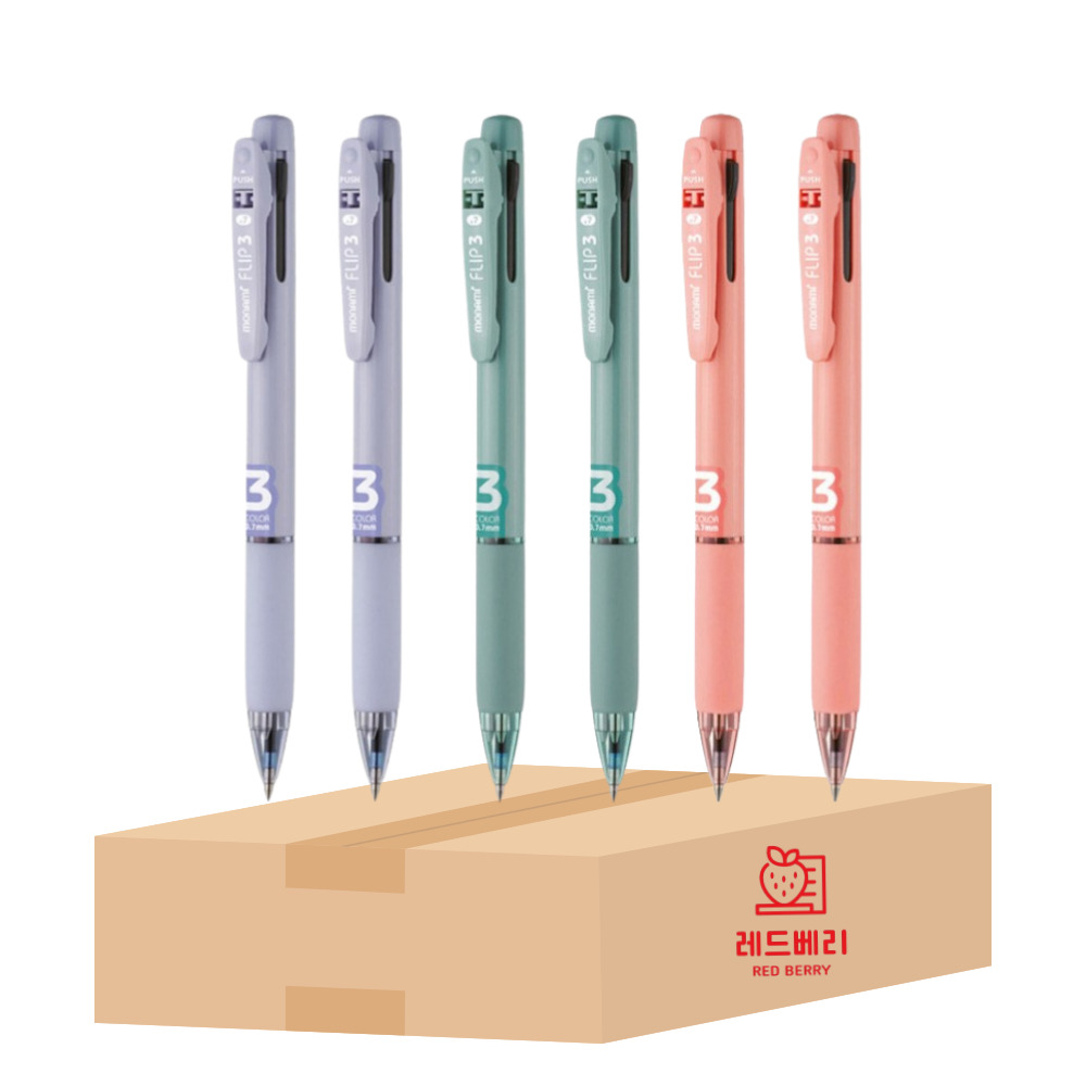 [레드베리] 모나미 플립3 3색볼펜 멀티펜 3컬러모음 16,500원