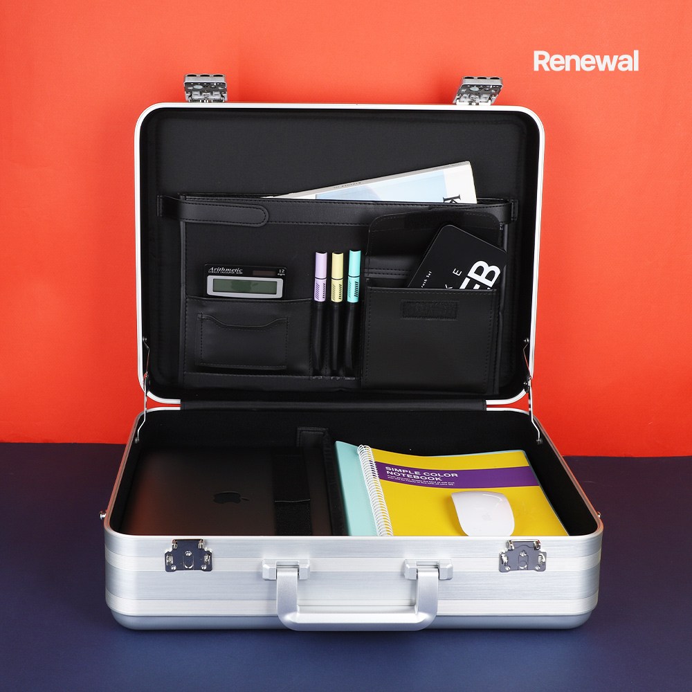 가방몰 GMT8013-155 실버 ALL알루미늄케이스 전체알루미늄케이스 공구보관함 서류가방 198,720원