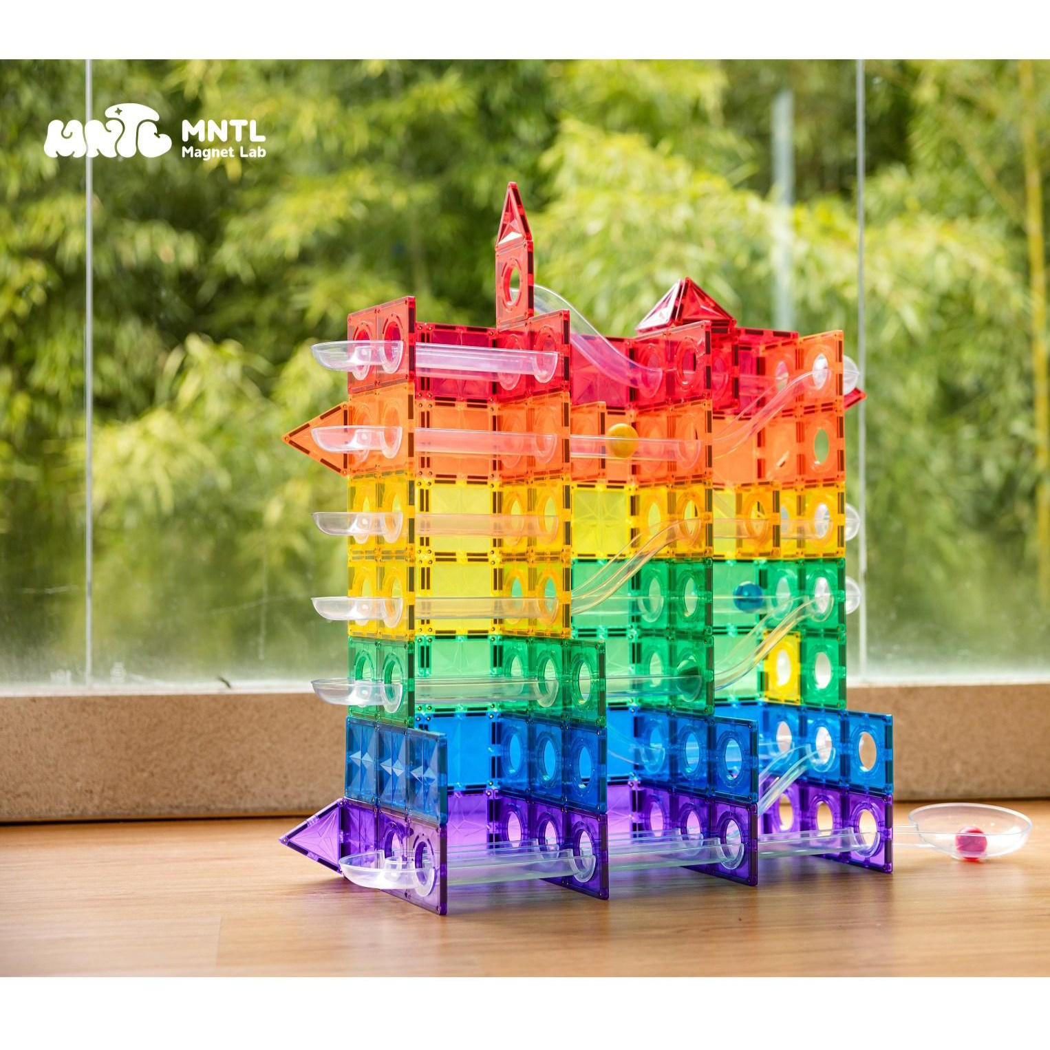 비컴비 MNTL 맥마블런 100pcs (클래식 컬러+투명관) 자석 블럭 교구 마블런 볼런 소근육발달 색감놀이 창의력 장난감, 1개 76,870원