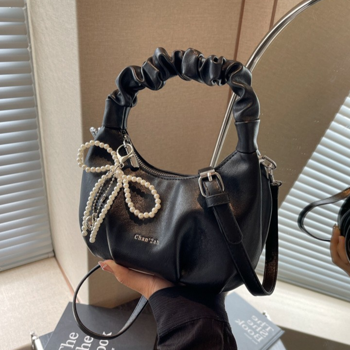 MHJINA 고퀄 레더 셔링 스트랩 미니 호보백 29,800원