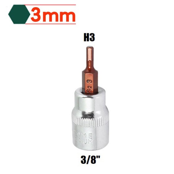 1pcs 38 스퀘어 드라이브 소켓 렌치 육각 스크루 드라이버 비트 H3 H4 H5 H6 H8 H10 육각 래칫 렌치 비트 소켓 도구 핸드 툴 5,600원