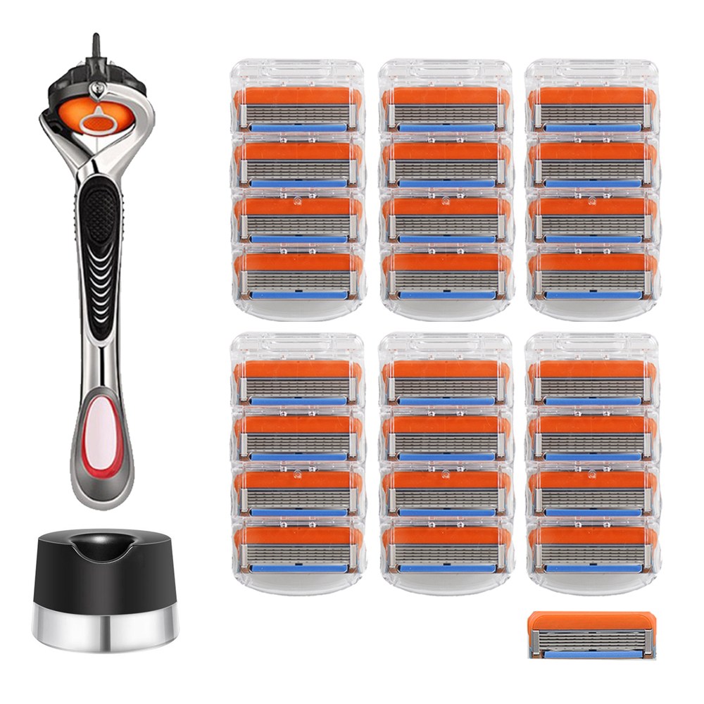 토비메모리 면도기 핸들 + 퓨전파워 리필면도날 + 면도기꽂이 질레트 호환, 24개입, 1세트 29,900원