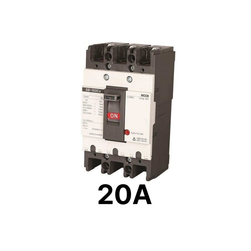서울산전 산업용 배선차단기 SB-103Ca 20A 3P 3상 19,800원