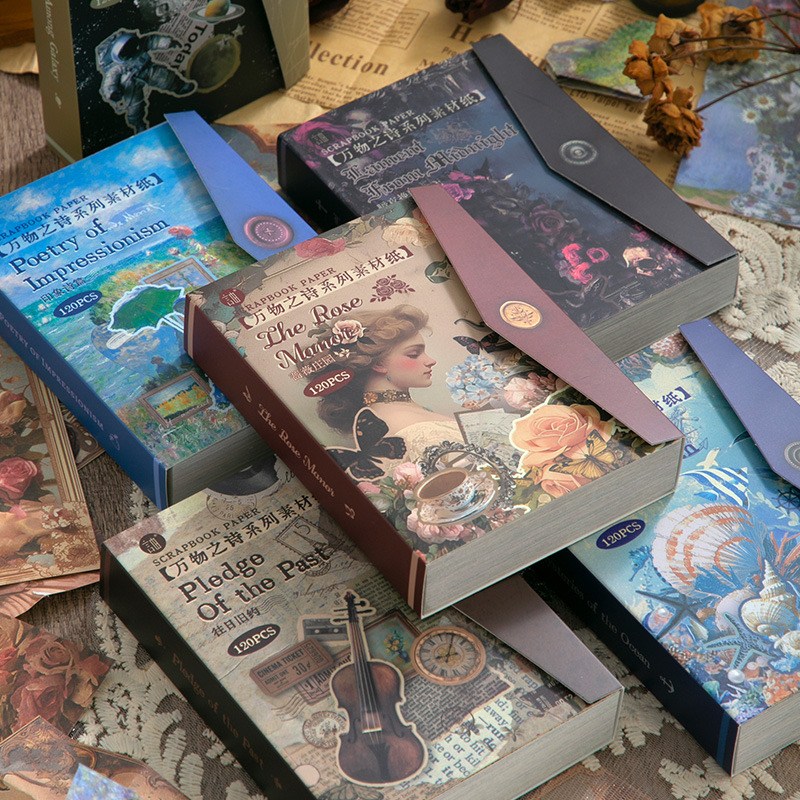 6종 120p 무중복 빈티지 인물 스크랩 종이 레트로 감성 다꾸 다이어리 꾸미기 8,800원