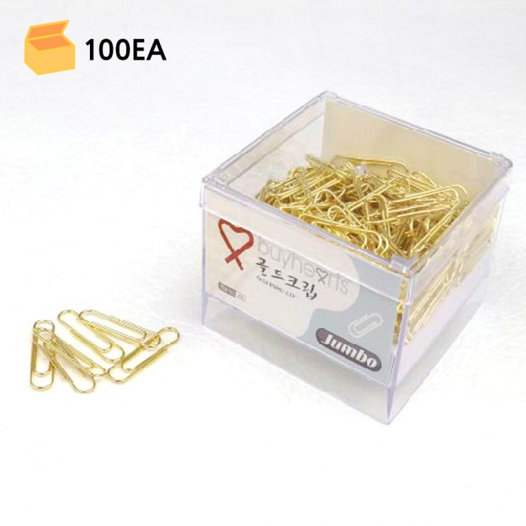 바이하츠 점보 골드클립 대용량 100P 462,000원