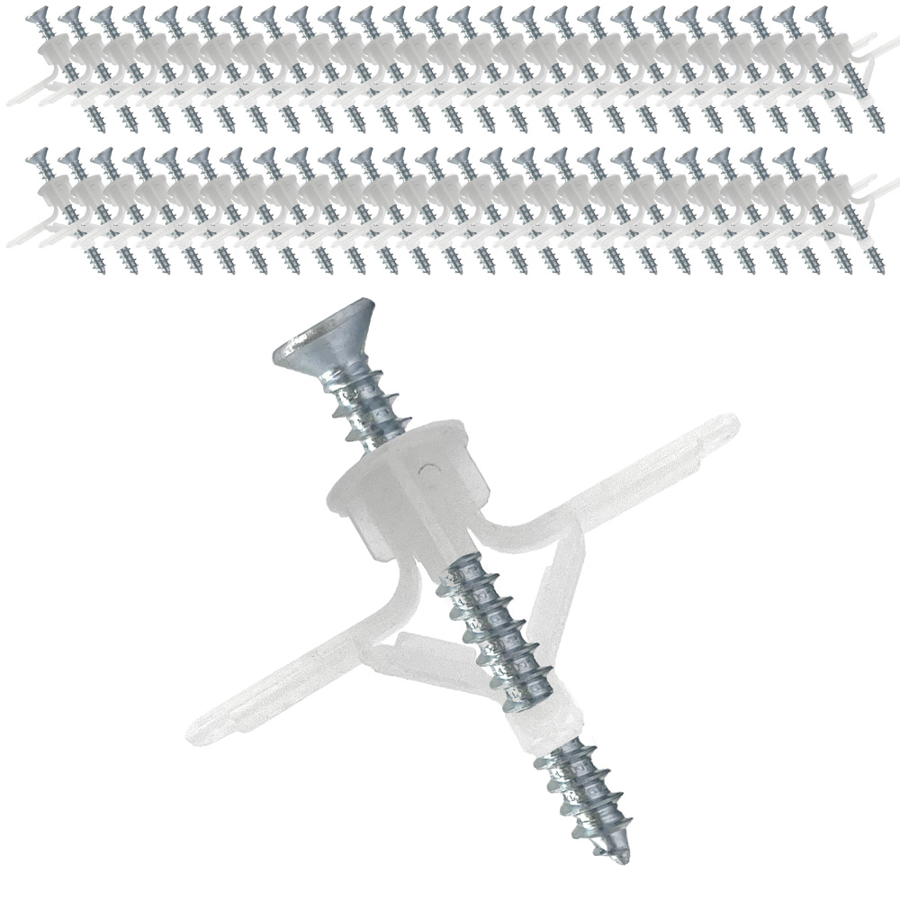 ST 동공앙카 12mm 50개 + 나사 50개 석고앙카 석고보드 앙카 천공 천장 피스 못, 1세트 7,800원