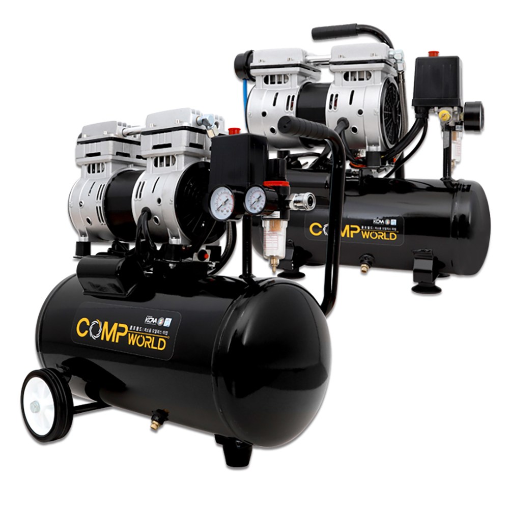 콤프월드 OFS모델 휴대용 저소음 무오일 콤프레샤, 1개 910,000원