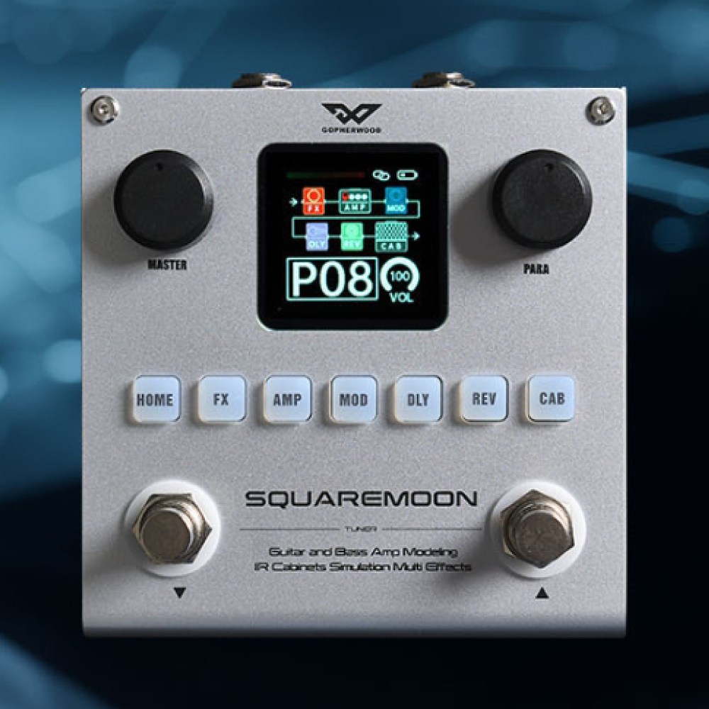 고퍼우드 멀티이펙터 스퀘어문 모델링 내장배터리 충전식 125,000원