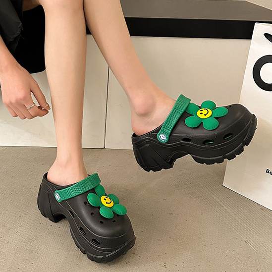 재리니 EVA 플라워 키다리 통굽 키높이 아쿠아 샌들 7cm 슬리퍼 네일샵 미용실 RS-S064 17,800원