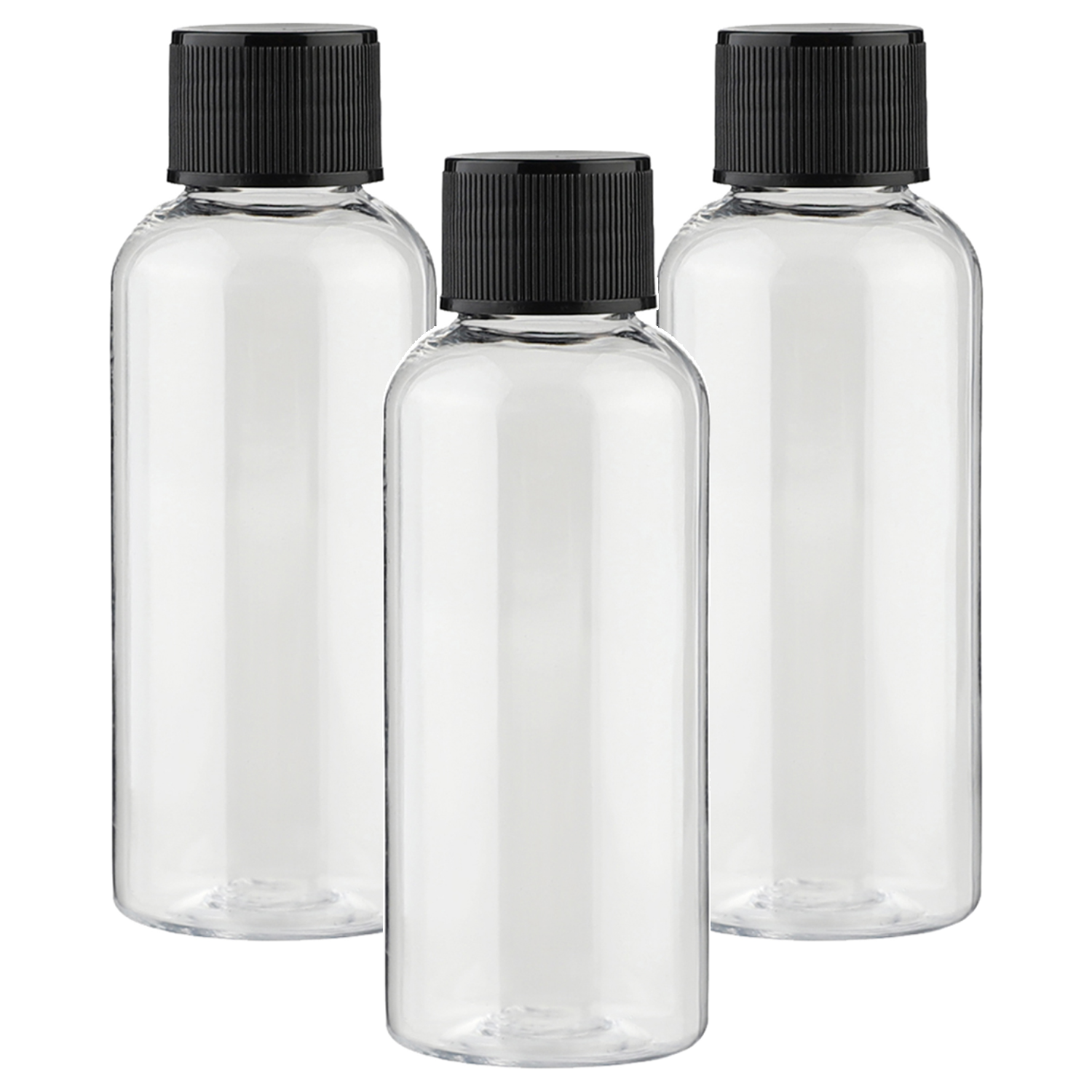 단마개 플라스틱 용기 50ml, 투명 + 블랙, 90개 24,900원