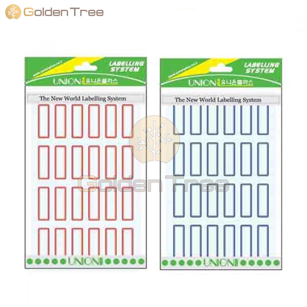 골든트리 일반견출지 224 12 x 31mm 이름스티커 인덱스 라벨스티커, 적색 24P 10매입 4,200원