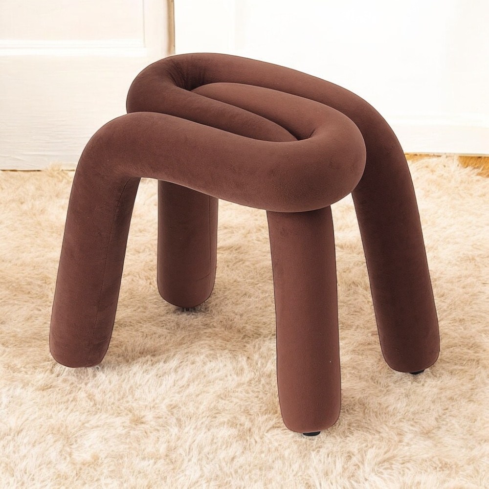 도토로 볼드라인 인테리어 스툴(브라운), 1개, 상세설명 참조, 현재가 83,460원