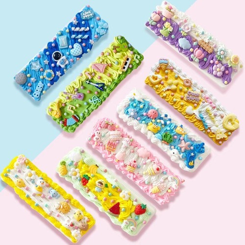 크림클레이필통 데코덴 파츠 꾸미기 수업재료 DIY 패키지 8종 5,500원