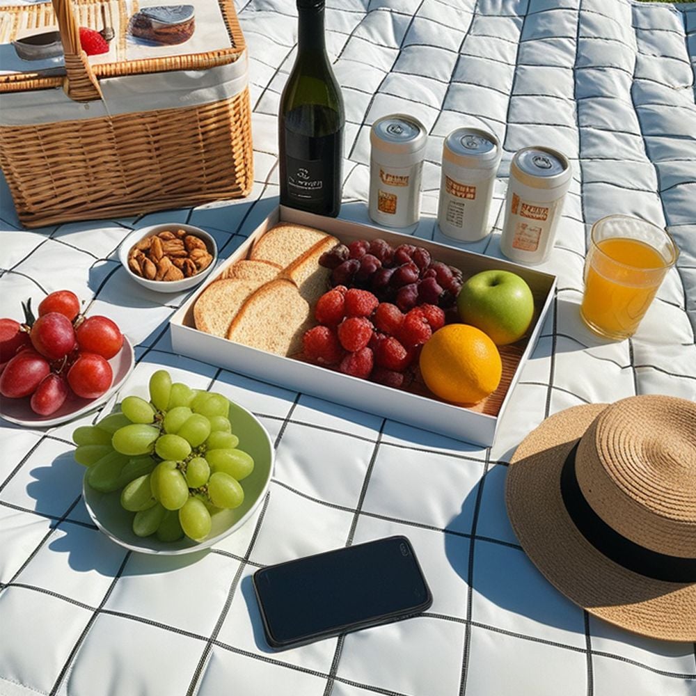 여름 피서 바캉스 방수 피크닉 체크 매트 돗자리 L (200x200cm) 16,010원