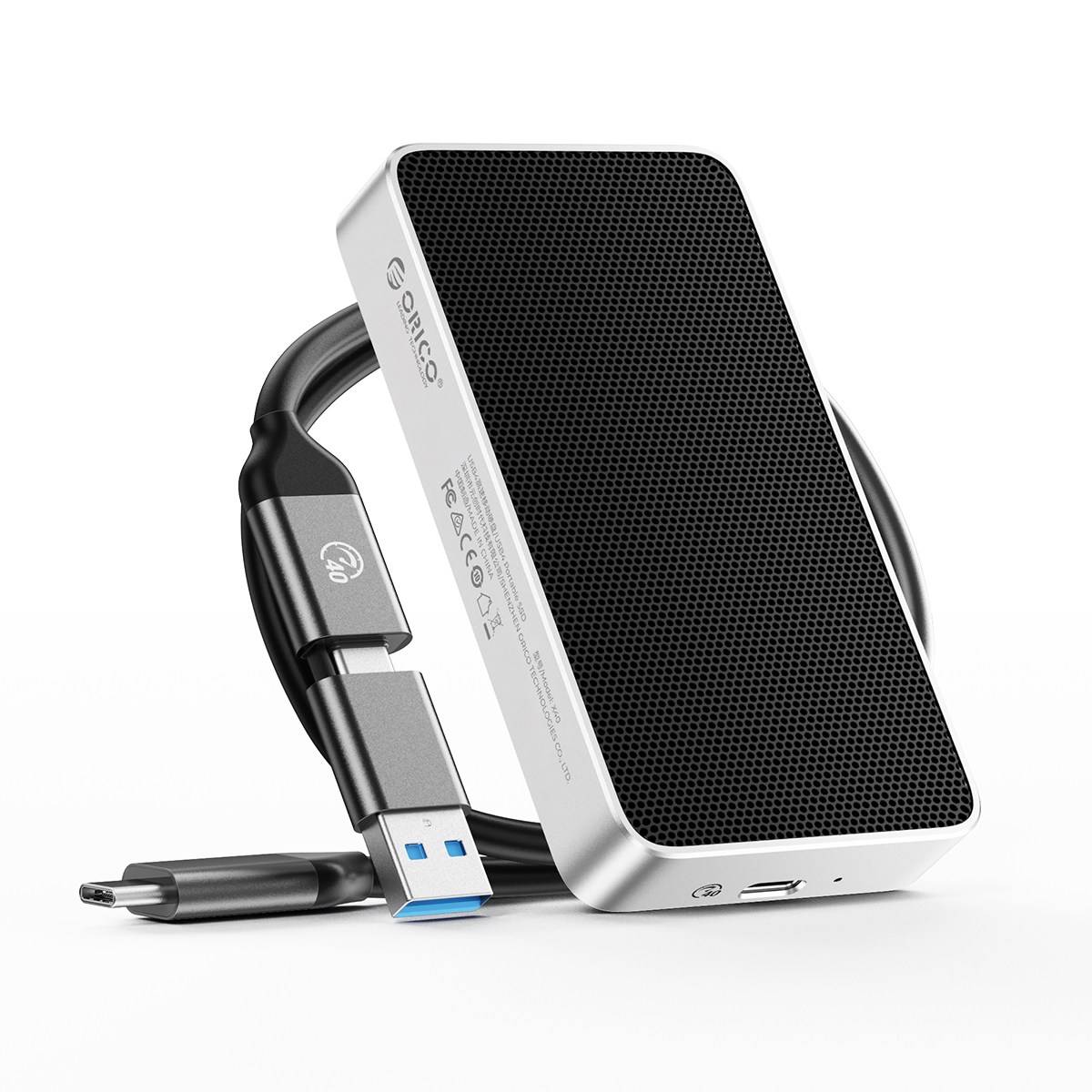 오리코 USB4.0 40Gbps 썬더볼트4/3 호환 C타입 휴대용 외장하드 X40, 블랙실버, 512GB 188,000원