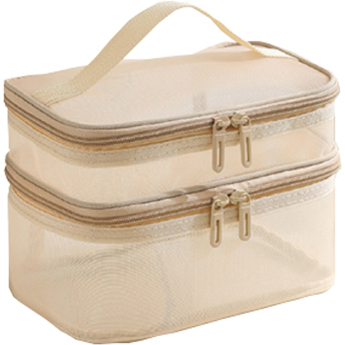 디오셀 깔끔정리 매쉬 2단 화장품 파우치 5,390원