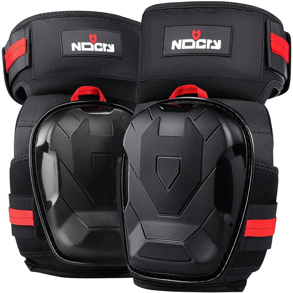 작업용무릎쿠션보호대 발목 지지대와 튼튼한 미끄럼 방지 캡이 있는 남성용 노크라이 프로페셔널 워크 무릎 패드 - 폼 쿠션과 초두꺼운 젤 패딩 허벅지 및 정강이 스트랩 강화 87,600원